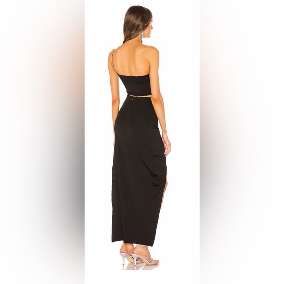 Superdown Lydia Maxi Skirt Set in Black. Size Medium - Picture 2 of 9